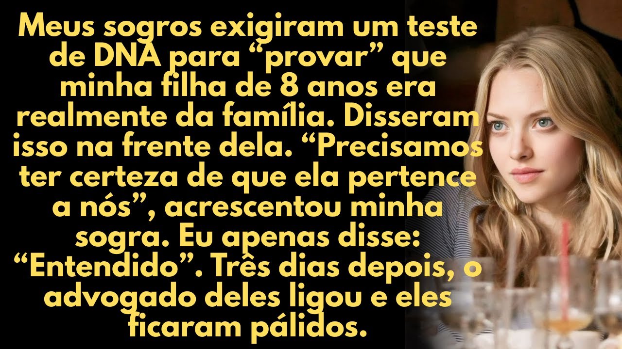 Meus sogros exigiram teste de DNA no Natal, na frente da minha filha de 8 anos.