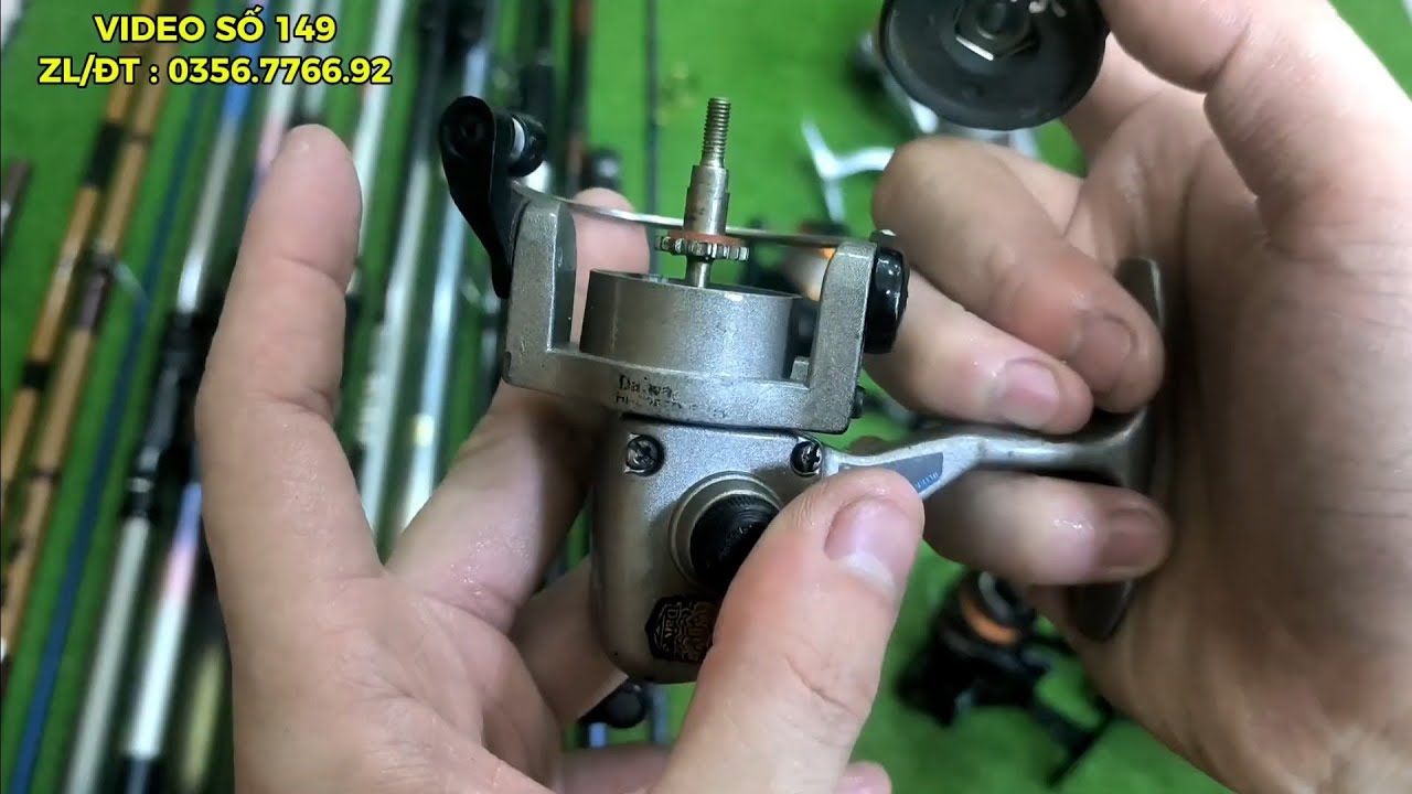 Video 149 : Máy Câu Abu Shimano Daiwa - Cần Câu Bãi Nhật Carbon - Nissin Daiwa 3m9