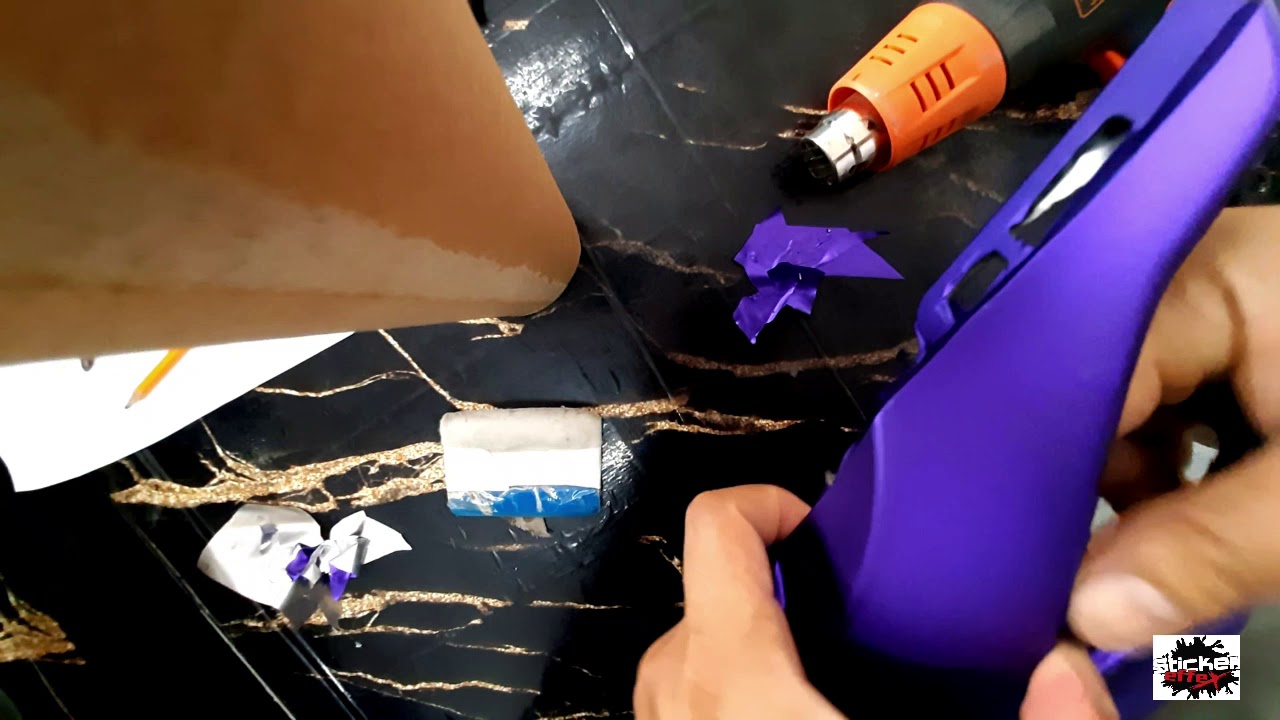 Yamaha mio full body wrap with matte chrome purple