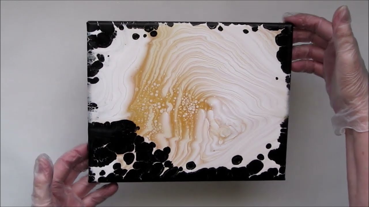(300) Acrylic Pouring NZ 🎨 First Attempt at a Split Cup Pour - Different!