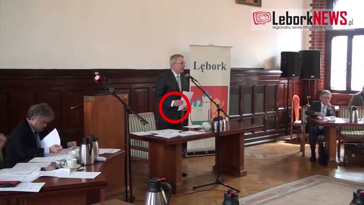 Zamieszanie wok&oacute;ł ręki Przewodniczącego - 2014-08-20 - www.LeborkNEWS.pl