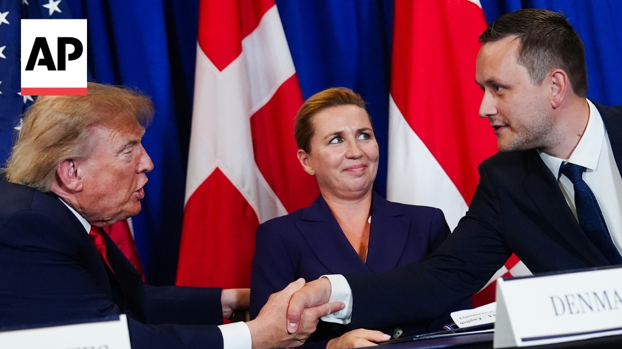 Trump and leaders of Denmark and Greenland sign a security agreement