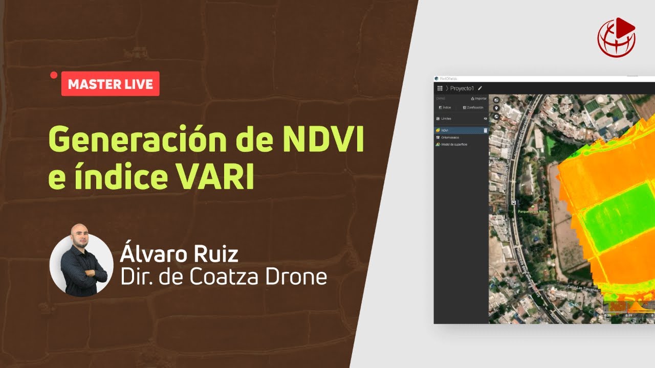 MasterLive: Generación de NDVI e índice VARI