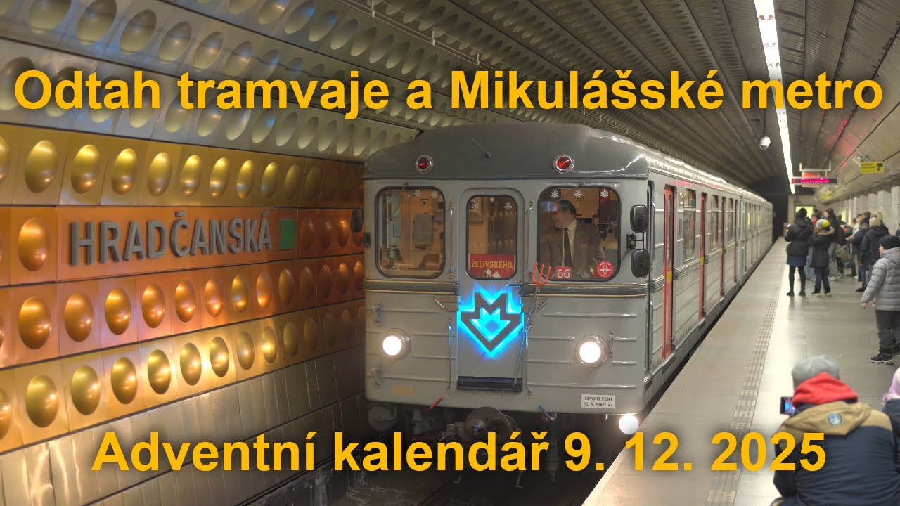 Odtah tramvaje KT8D5R.N2P Flora a Mikulášské metro na trase A, 6. a 8. 12. 2025