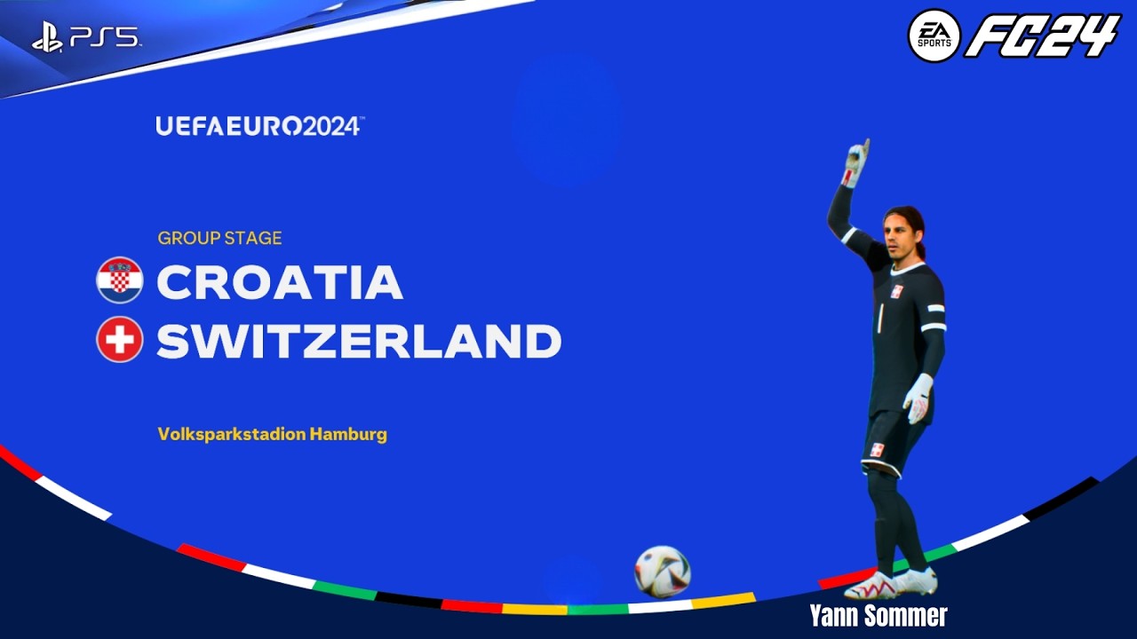 Croatia vs Switzerland | UEFA Euro 2024 Full Match Highlights | Kramaric & Majer #fc24 #euro2024