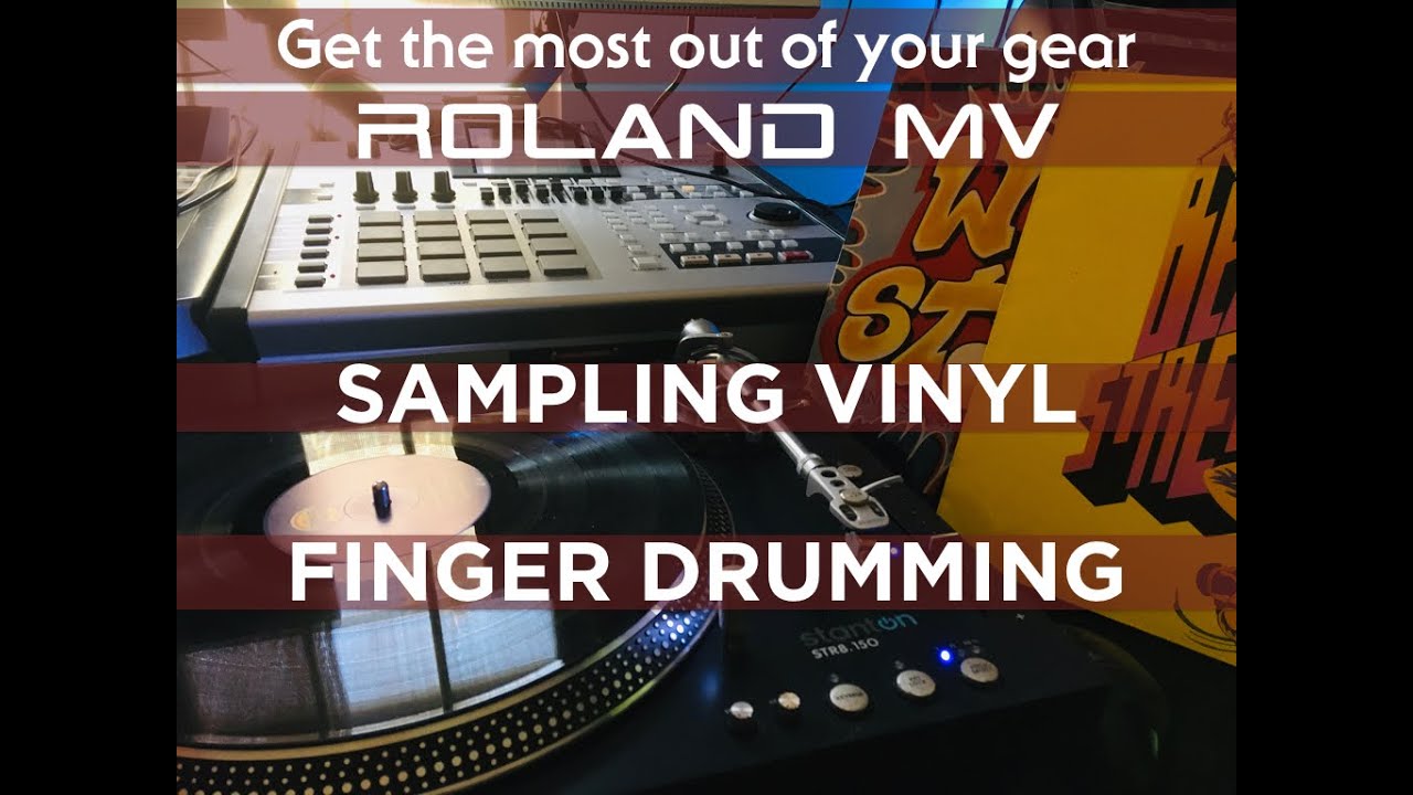 Quick Tutorial: Sampling Vinyl and creating chops for Finger Drumming - Roland MV