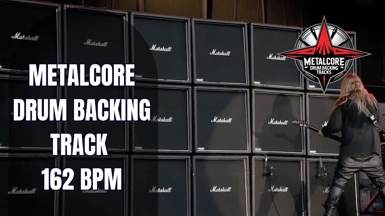 162 BPM Metalcore Drum Backing Track | Relentless Thrash Energy
