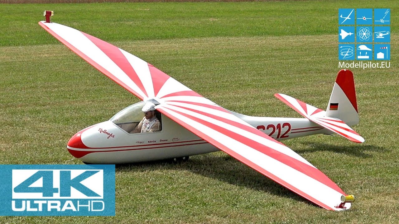 LO 100 50% 1:2 RC CLASSIC GLIDER PATRICK GEORG AEROBATIC FLIGHT DG-FLUGMODELLBAUTECHNIK [4K]