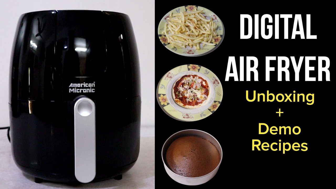 American Micronic Digital Air Fryer Review | Air Fryer Recipe |  Unboxing + Demo | French fries