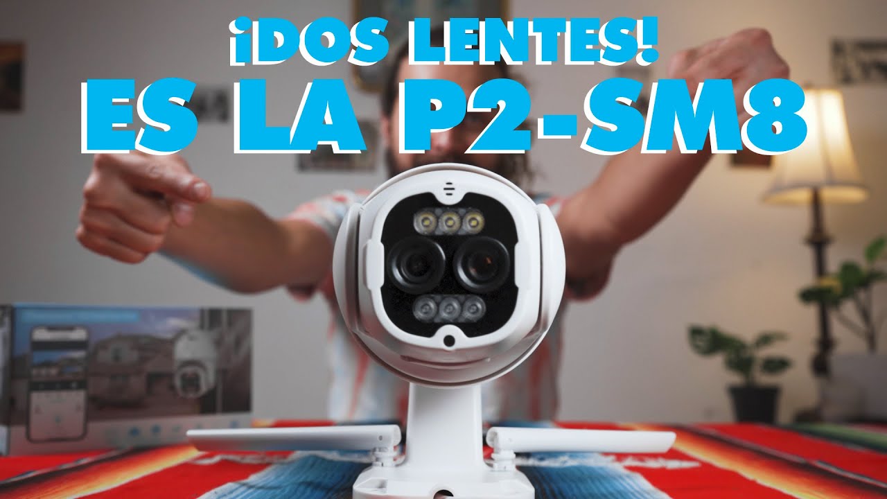 Cámara de vigilancia con LENTE DUAL y ZOOM 8X - P2-SM8 de Seedary
