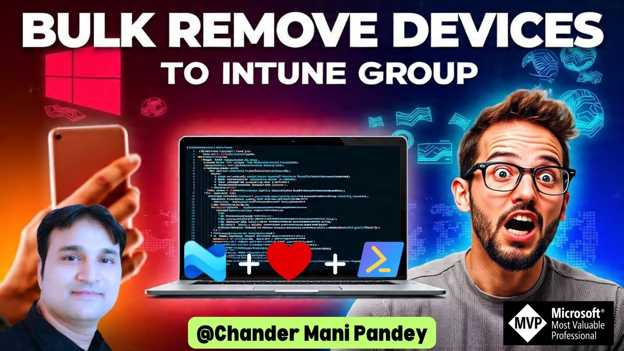 Bulk Remove Devices to Microsoft Intune Groups Using PowerShell