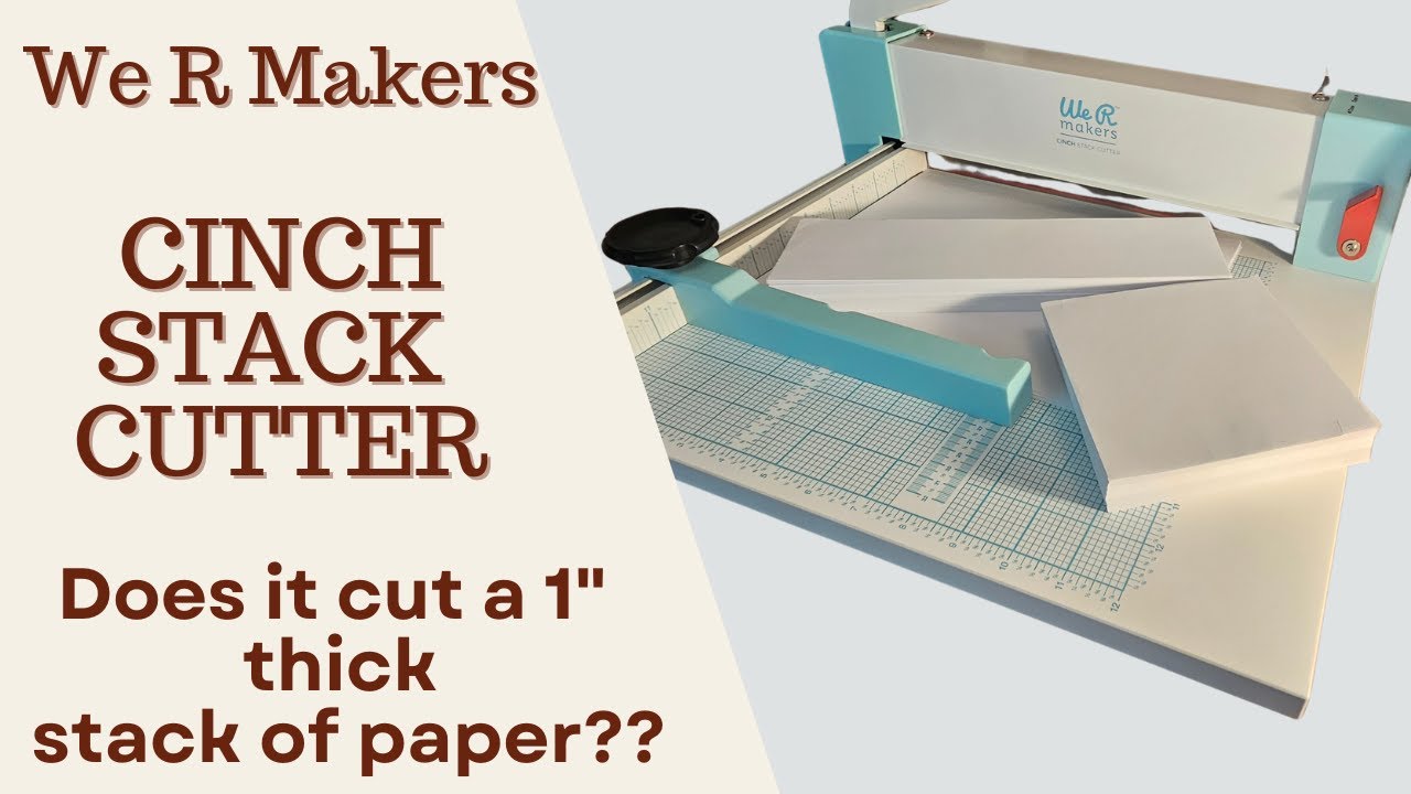 Cinch Stack Cutter - We R Makers - Unboxing and First Use Process Video #wermakers #cinchstackcutter