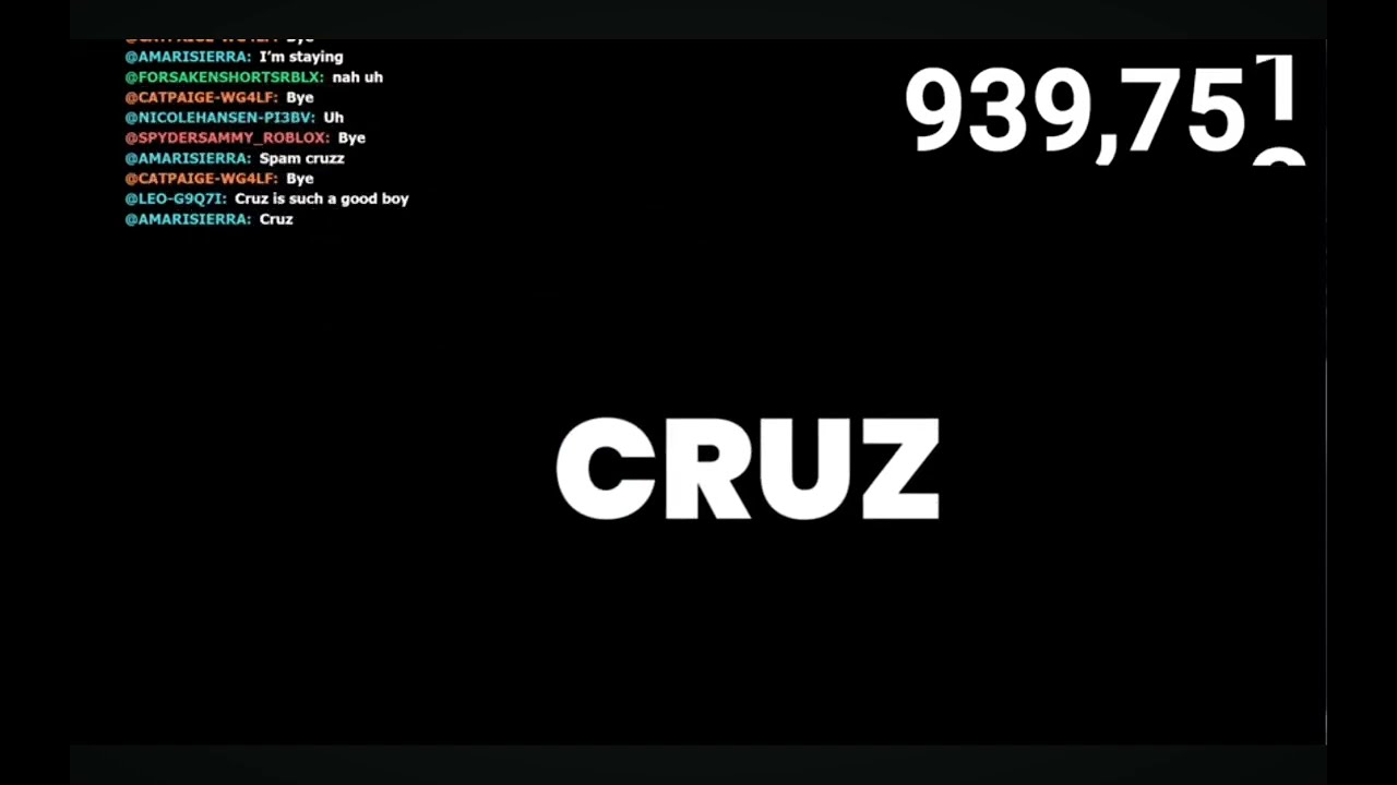 Cruz's stream intro