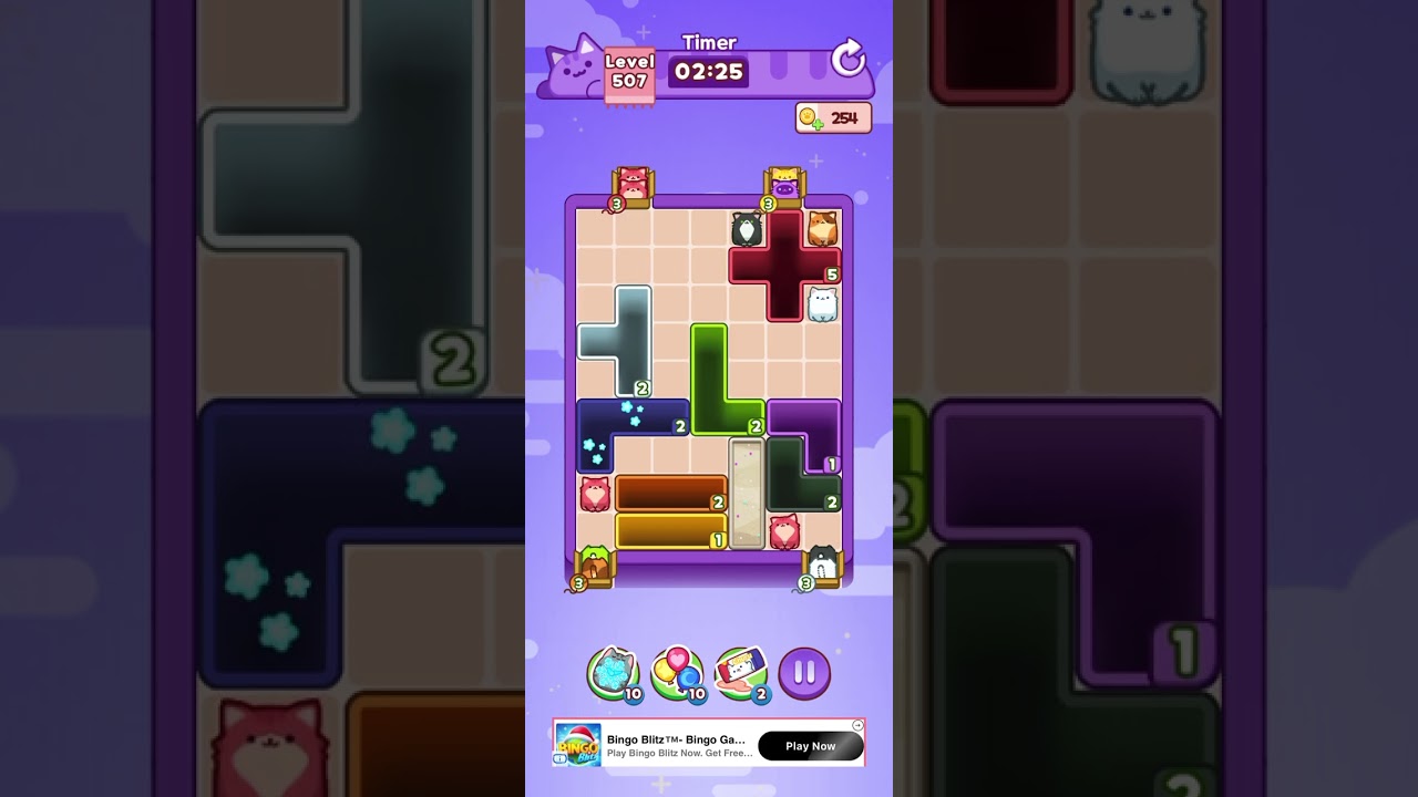 DROP THE CAT level 507 #games #gaming #gameplay