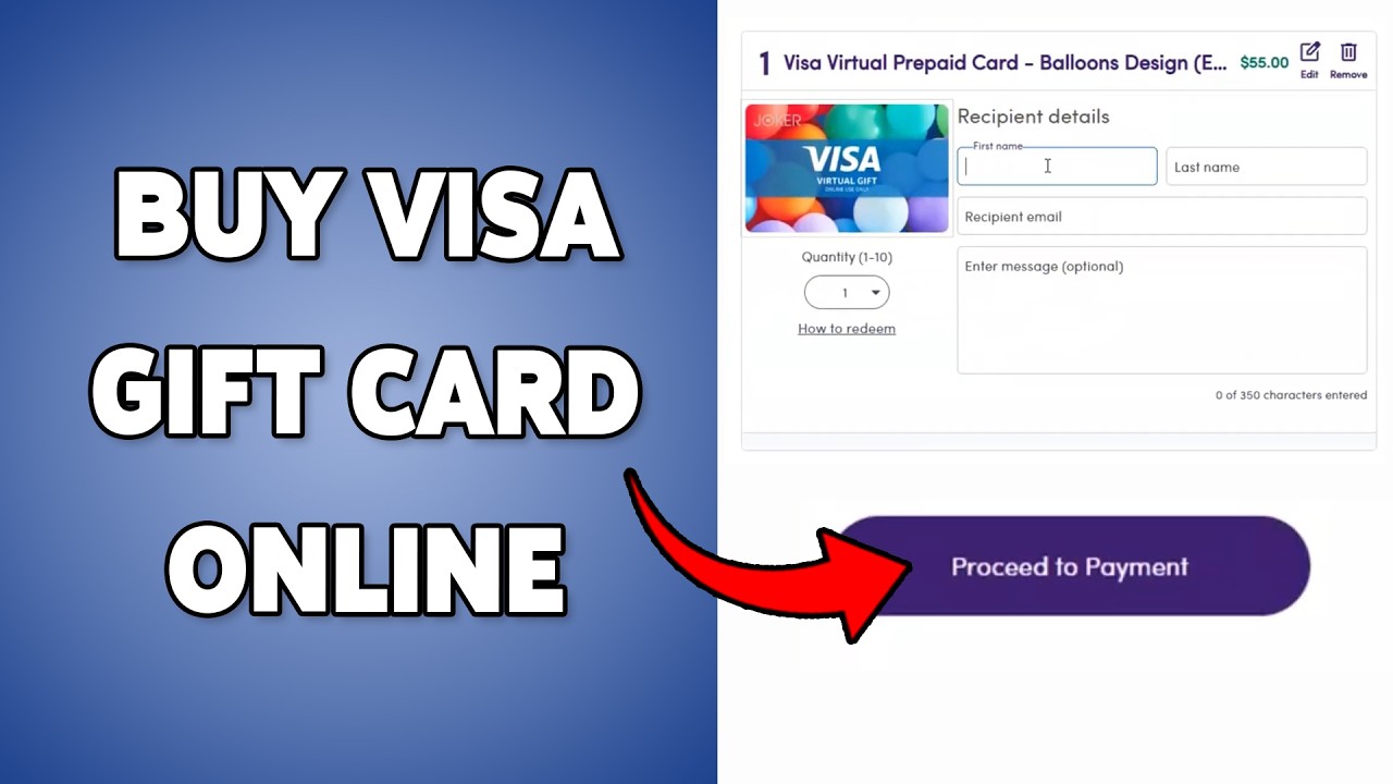 Как купить подарочную карту Visa онлайн | Приобретение цифровой подарочной карты Visa 2026