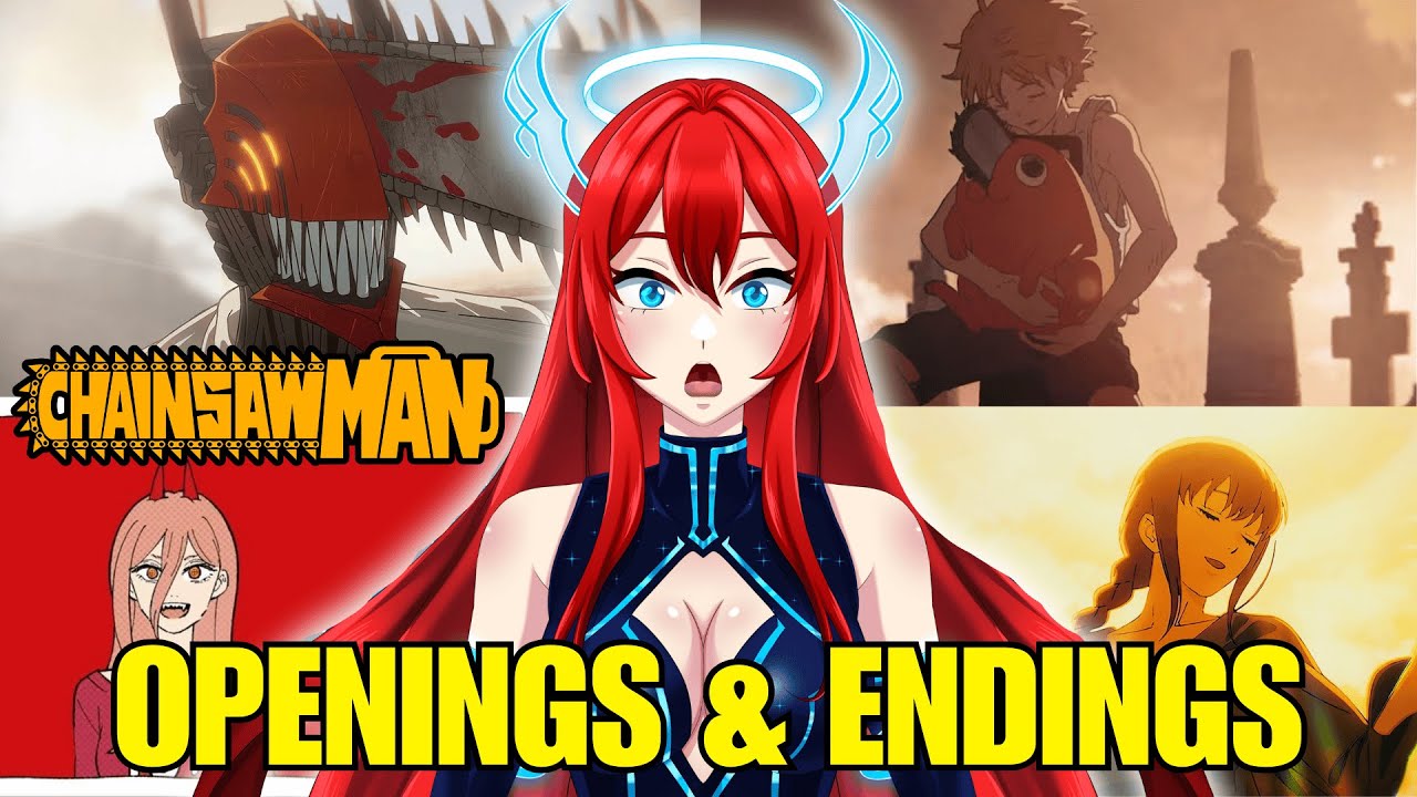 FIRST TIME REACTING to ALL CHAINSAW MAN Openings and Endings (1-12)