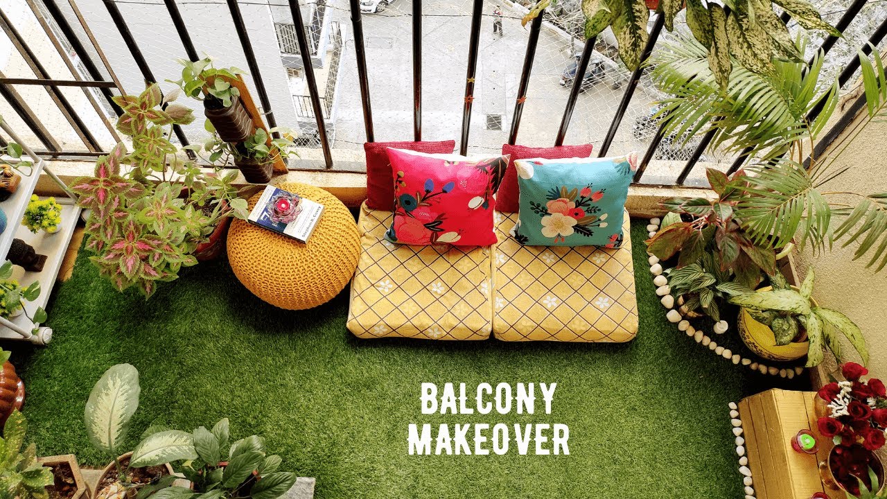 Small Balcony Makeover in Budget | How to Decorate Balcony | Balcony Organization