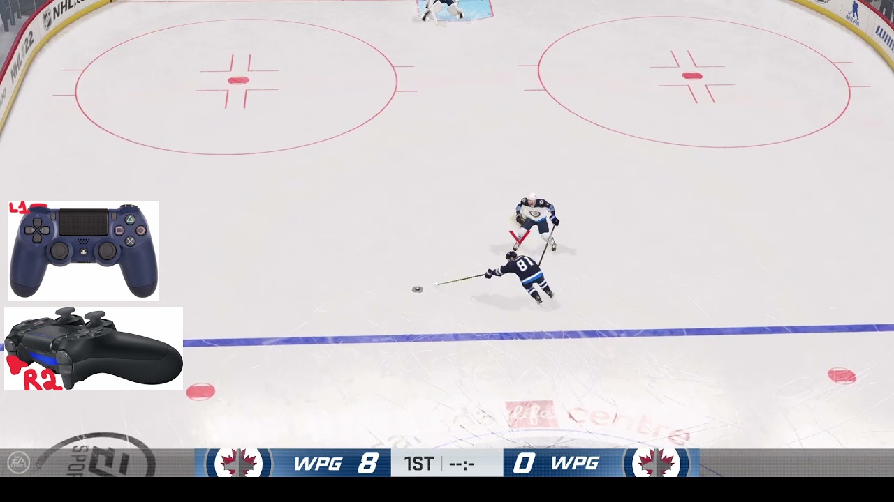NHL22 Как сделать пас самому себе HOW TO SELF PASS #NHL #NHL22