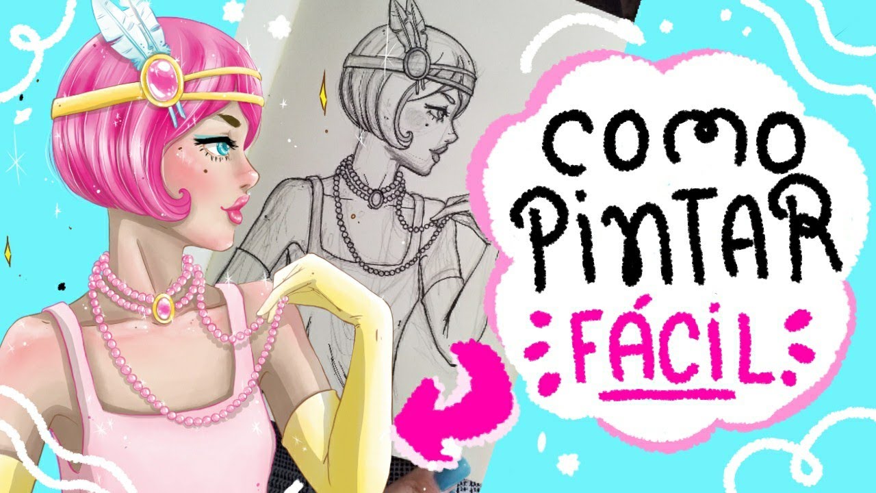 COMO DESENHAR NO INFINITE PAINTER - PINTURA DIGITAL FÁCIL / SPEEDPAINT 🍭💖 1920 💖🍭 #tutorial