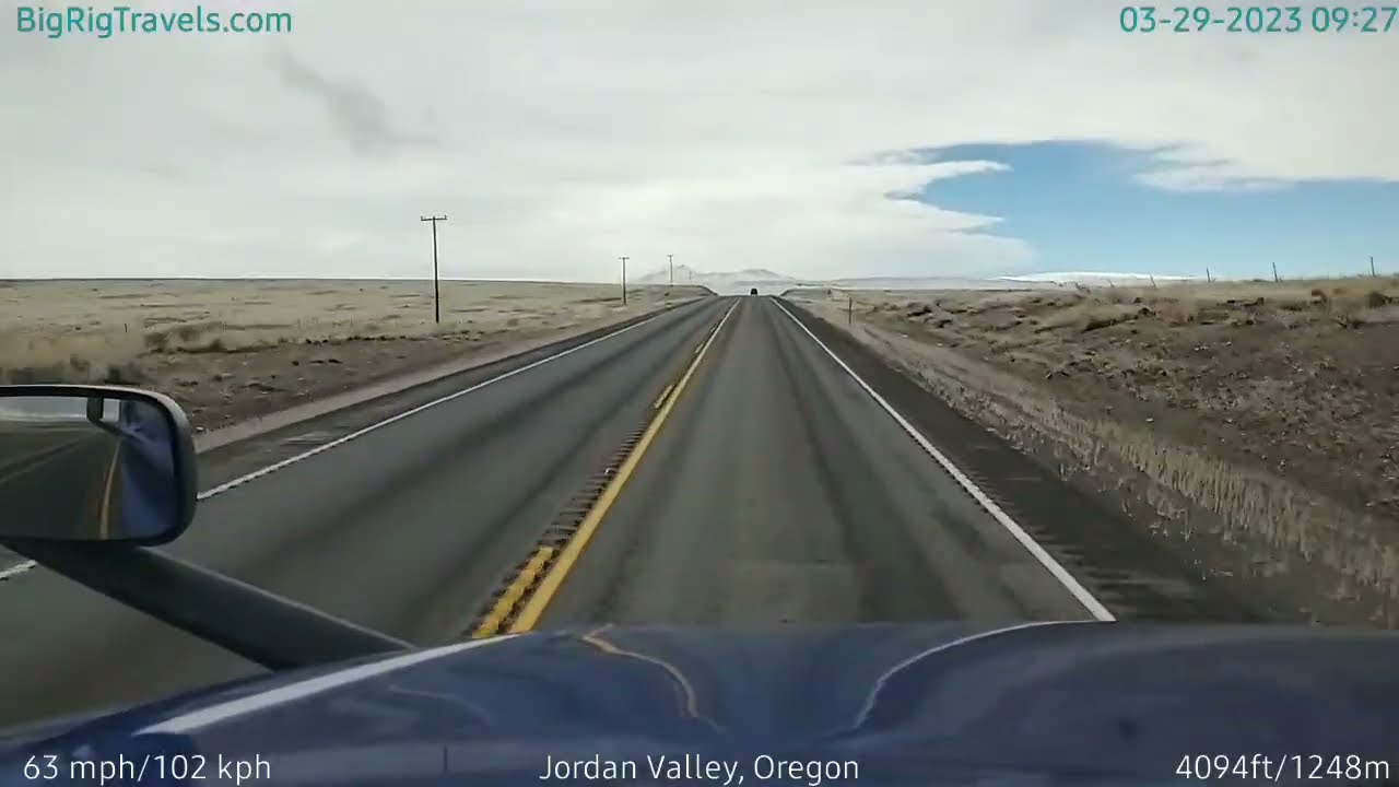 BigRigTravels LIVE | Jordan Valley, OR to near Winnemucca, NV (3/29/23 9:14 AM)