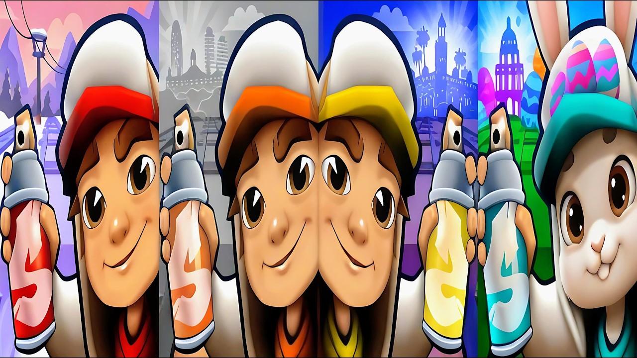 Subway Surfers : Winter Xtreme 2026 🆚 Barcelona 2025 🆚 Marrakesh 2024 🆚 Oxford 2022