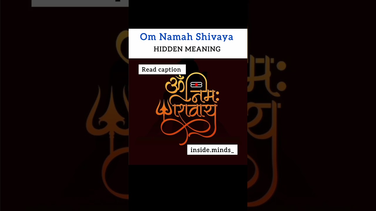 Om Namah Shivaya — five sacred sounds that calm the mind and awaken your inner Shiva. 
