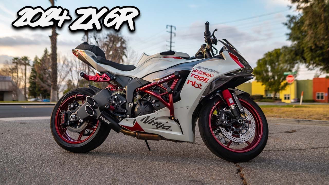 Разборка трюковой сборки Kawasaki Ninja ZX6R Impaktech 2024 года