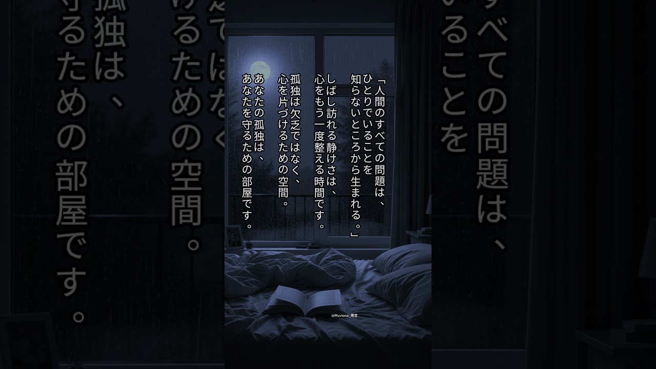 【癒しの言葉 】静けさの中で守られる心 