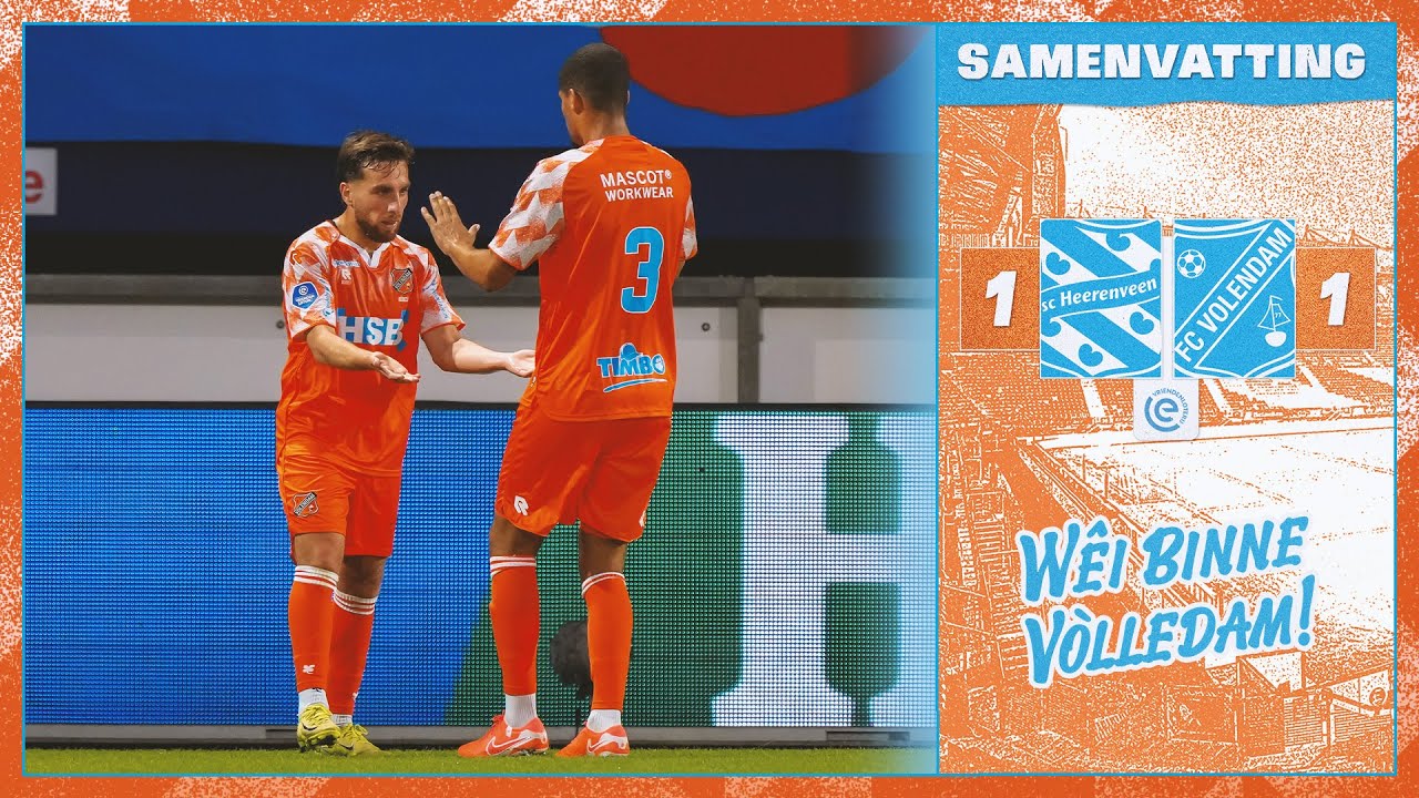 🤩 Een 𝗣𝗨𝗡𝗧 bij onze Eredivisierentree | Samenvatting sc Heerenveen - FC Volendam: 1 - 1 (2025-2026)