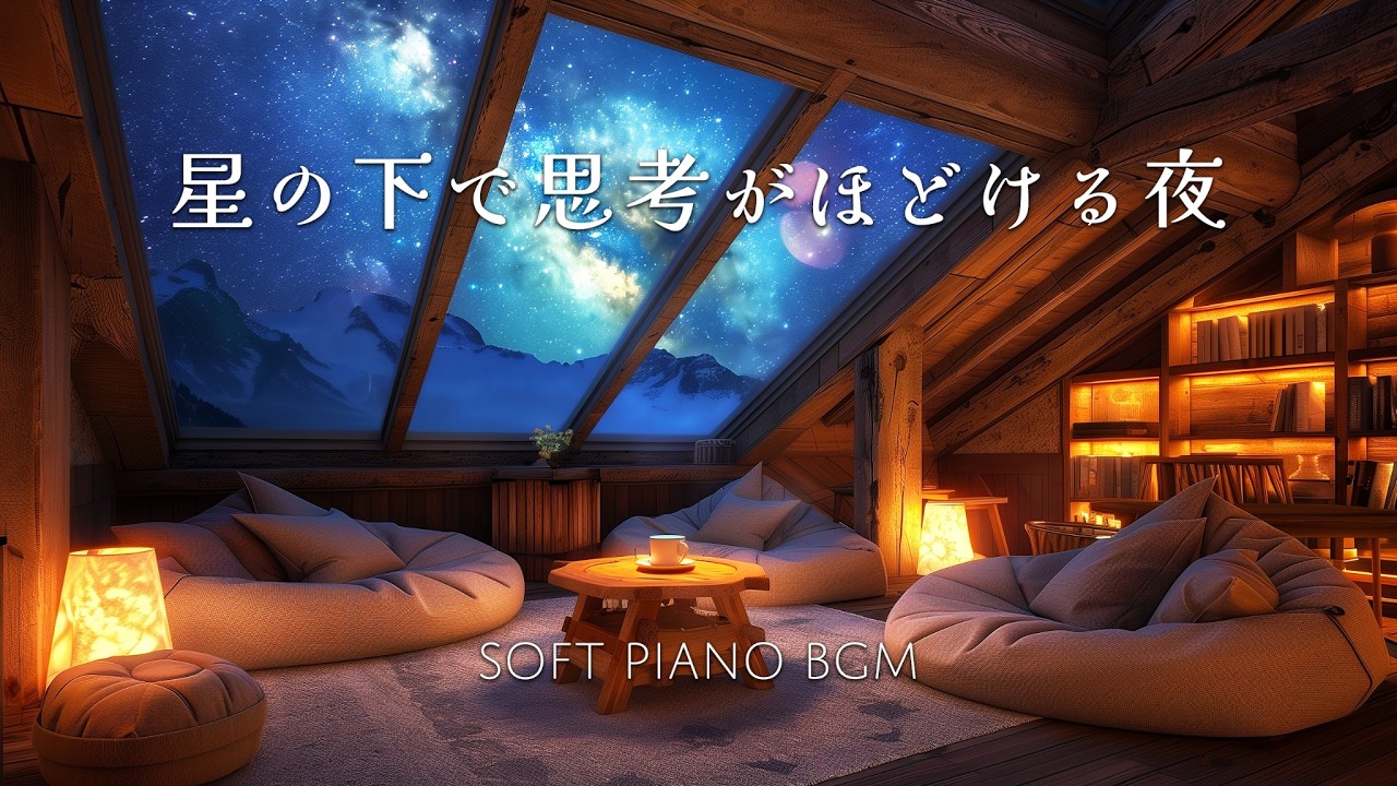 星の下で思考がほどける夜 | Soft Piano BGM