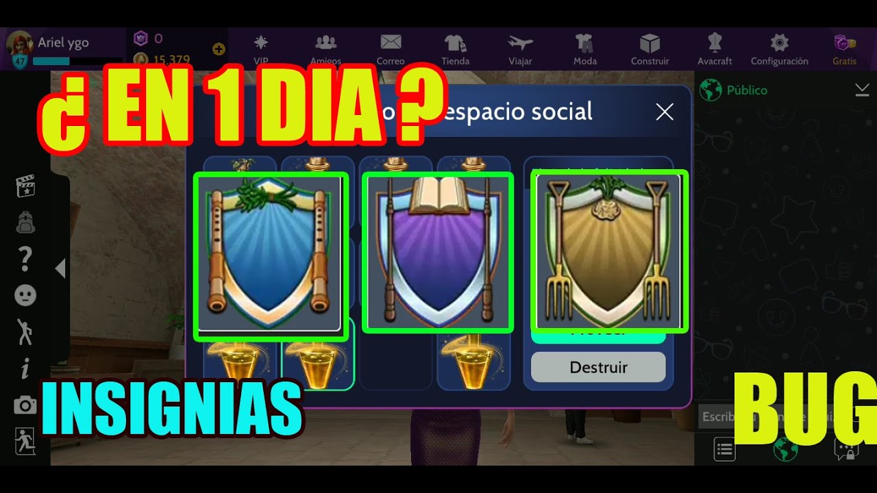 Academia magica truco para conseguir las insignias en 1 dia . avakin life