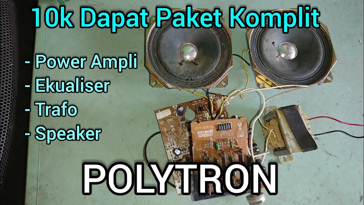Power Ampli + Ekualiser dari bekas Compo POLYTRON | harga 10k dapat Paket Komplit