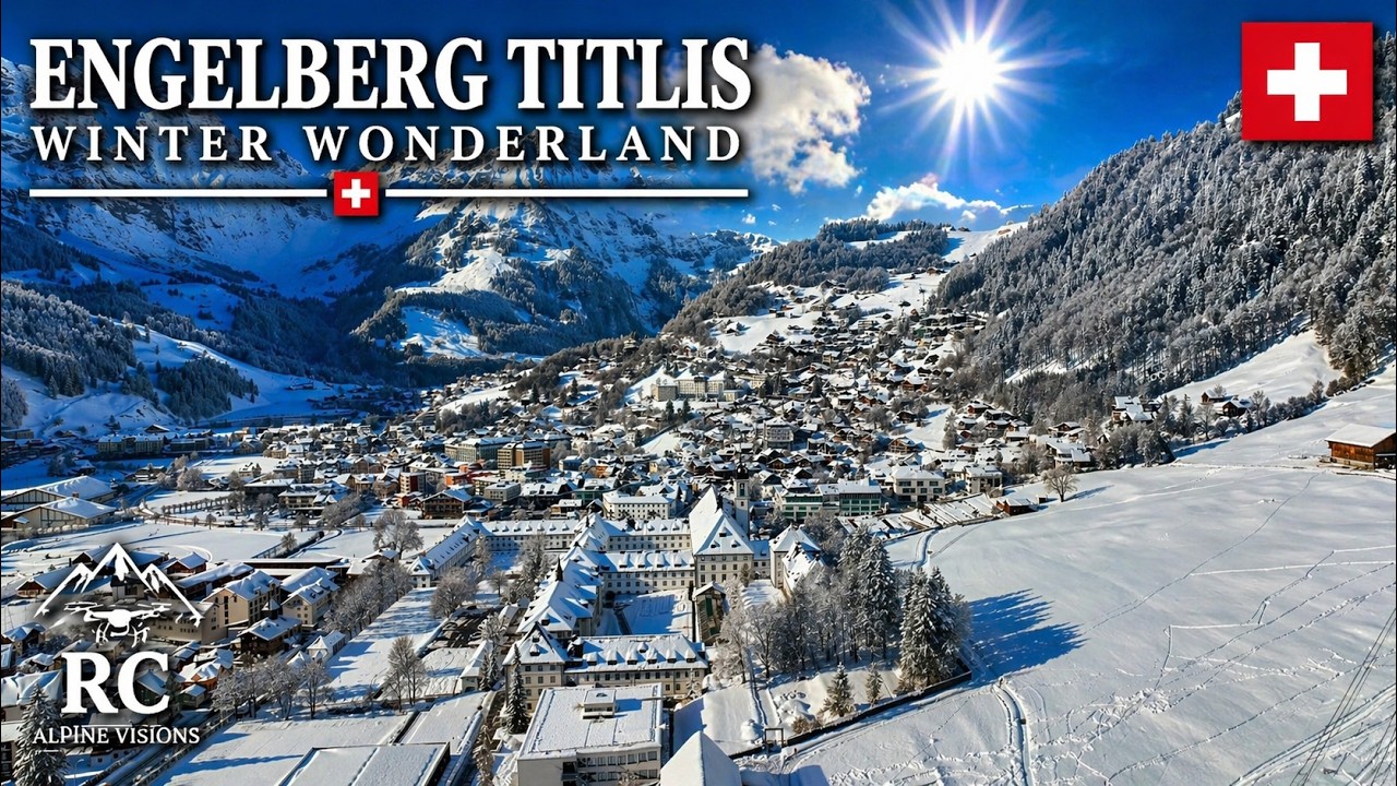 ENGELBERG Switzerland ❄️ Winter Wonderland in the Swiss Alps | Cinematic Drone Film