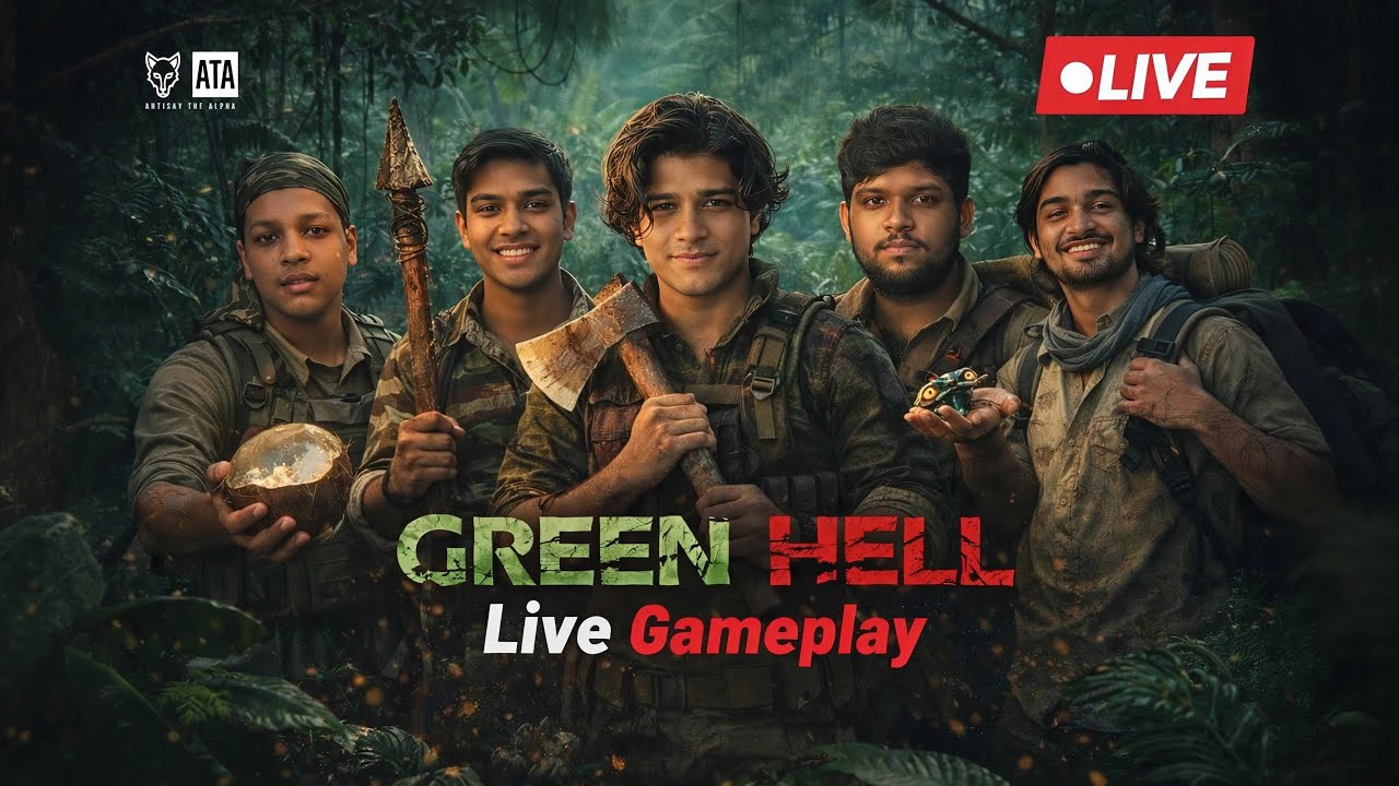 {🛑LIVE} | Mia නංගි කෝ අයියෝ!!! | Green Hell Jungle Survival with Friends | Episode 02