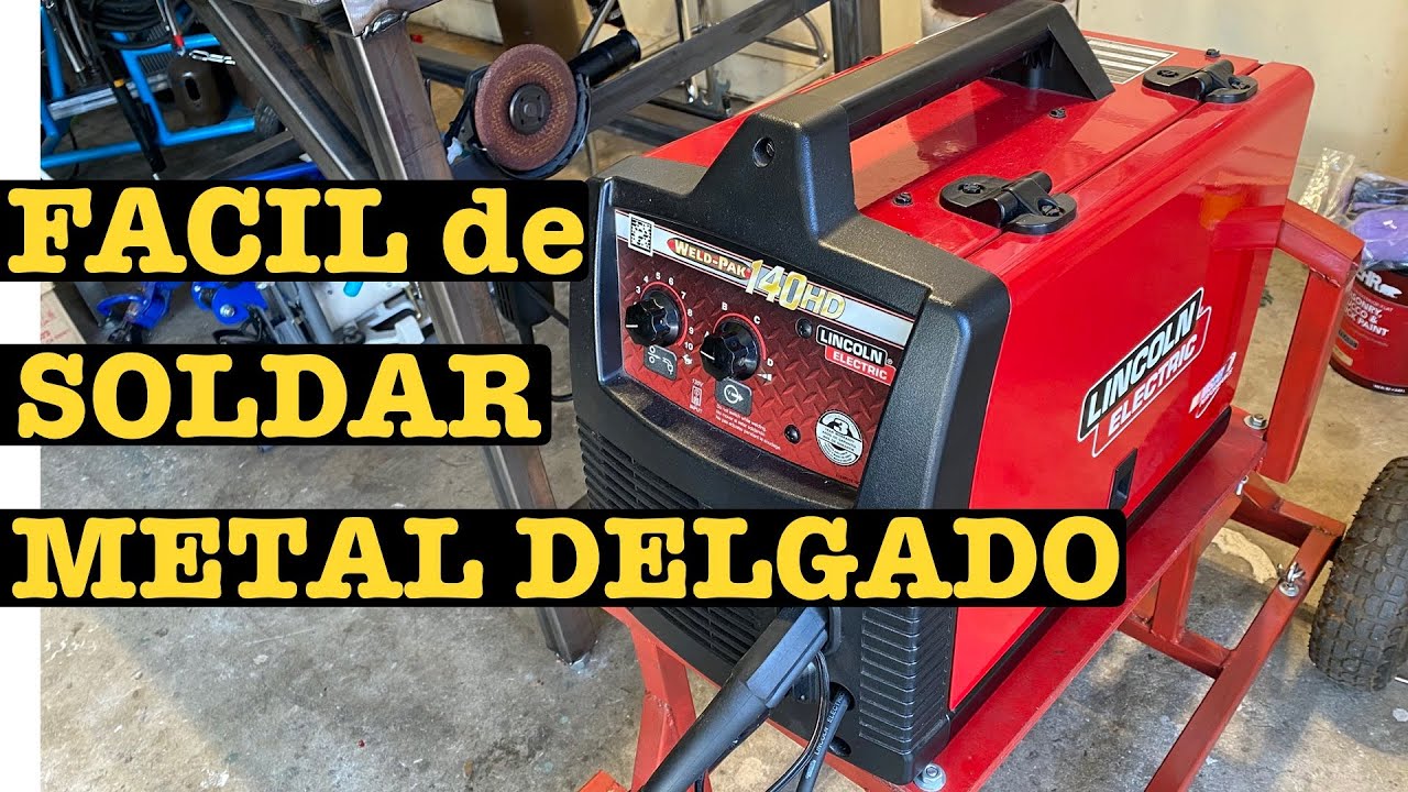 SOLDANDO METAL DELGADO con HILO FLUX CORED TUBULAR // HOW to WELD THIN METAL.