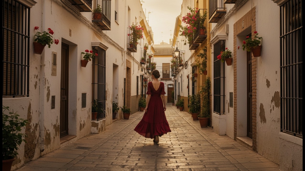 1 Hour in Seville, Spain 🇪🇸 | Sunset Ambience Playlist – Relaxing Mediterranean Music