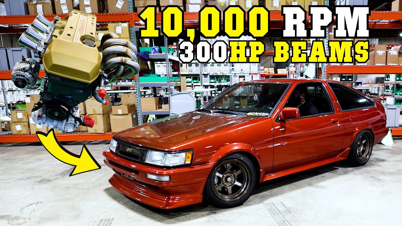 10 000 об/мин 300 л.с. AE86 Corolla ЧАСТЬ 1 — настройка двигателя на динамометре с Hasselgren Eng...