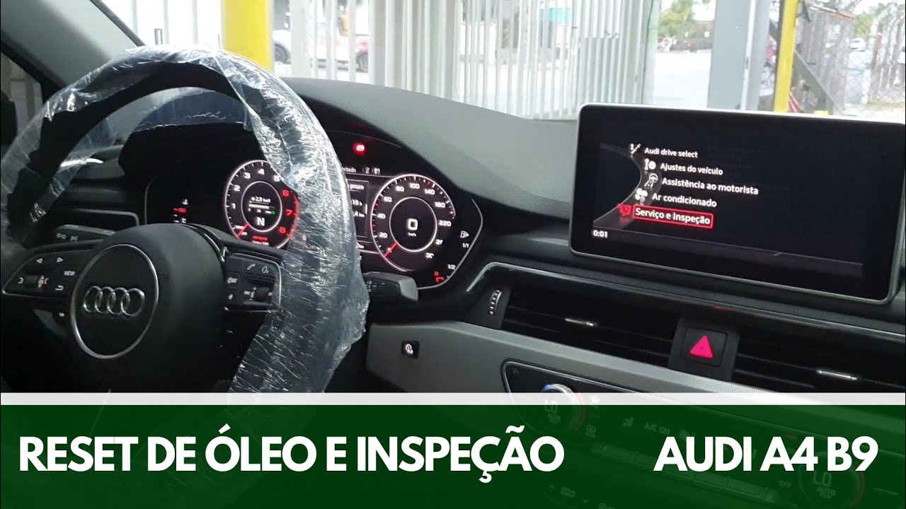 Reset óleo e inspeção do Audi A4 B9 2017 em diante