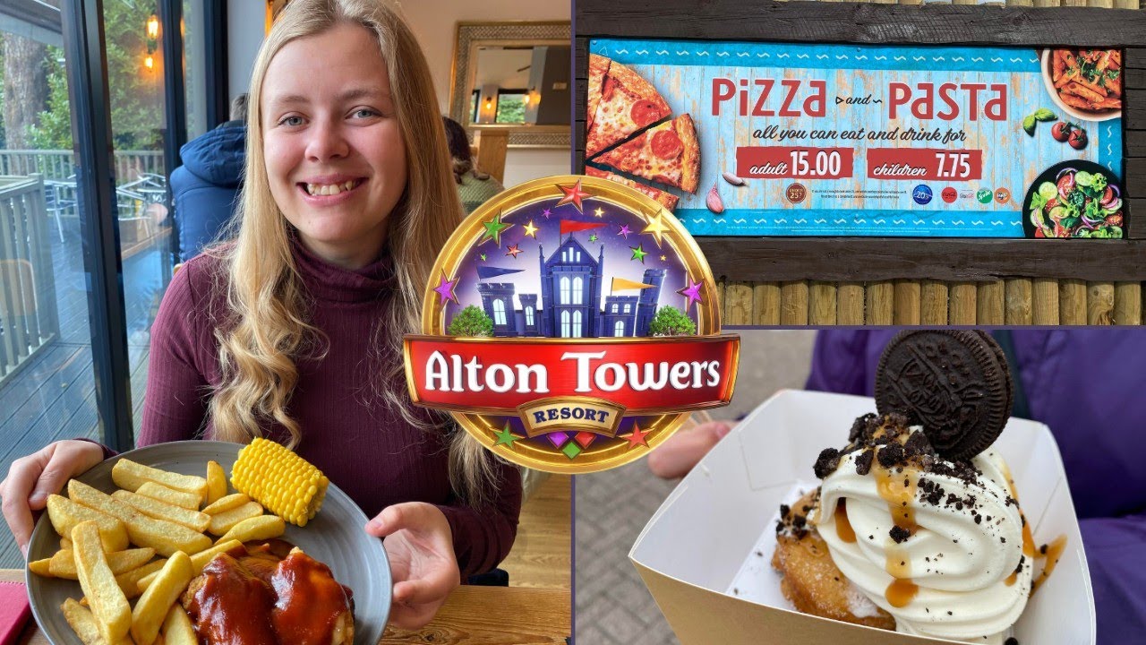 Alton Towers Food Vlog 2022 - Menus, Prices & Where To Eat!