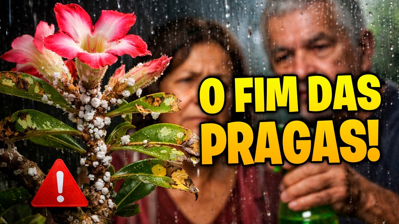 CHUVAS ACABARAM Faça ISSO AGORA para evitar PRAGAS na sua ROSA DO DESERTO