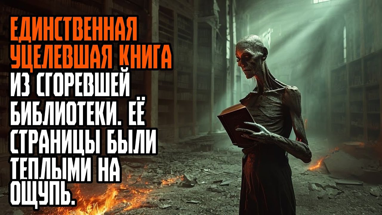ЕДИНСТВЕННАЯ УЦЕЛЕВШАЯ КНИГА ИЗ СГОРЕВШЕЙ БИБЛИОТЕКИ  ЕЁ СТРАНИЦЫ БЫЛИ ТЕПЛЫМИ НА ОЩУПЬ