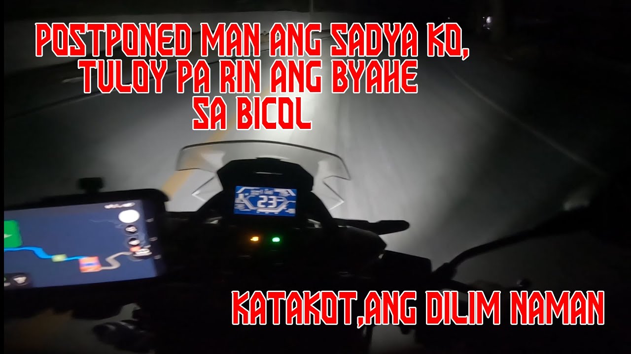TO BICOL YEAR END RIDE ( PART 1 ) SINUONG LAHAT NG BALAKID SA DAAN