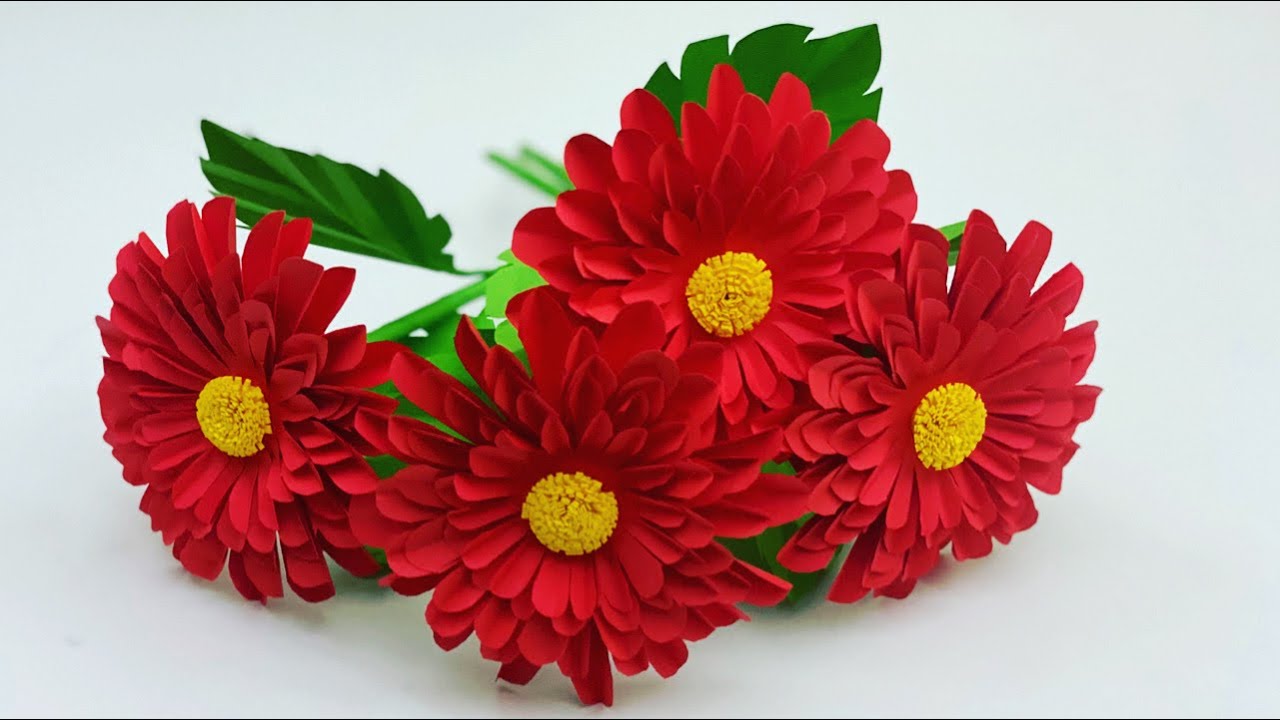 Paper Flowers | Very Easy Paper Flower | Paper Crafts For School | Paper Craft | Paper Craft Flowers