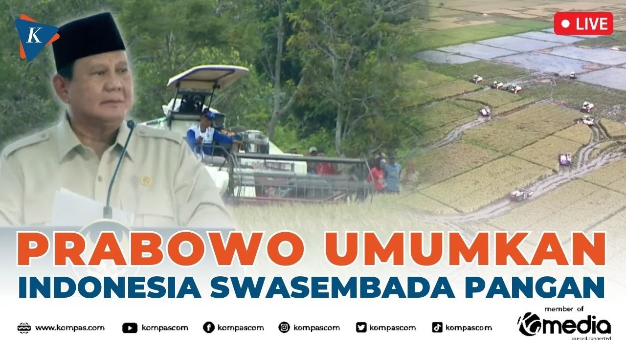🔴LIVE - Prabowo Hadiri Panen Raya di Karawang, Umumkan Indonesia Swasembada Pangan