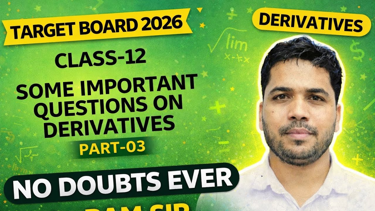 IMPORTANT QUESTIONS ON DERIVATIVES…