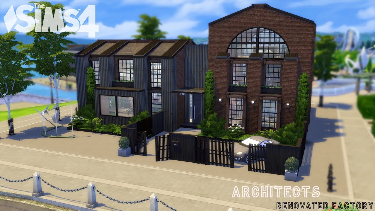 Architects Renovated factory / THE SIMS 4 / NO CC / stop motion