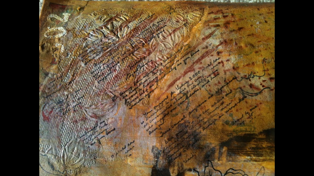 Mixed Media Background paper - Watch the Process
