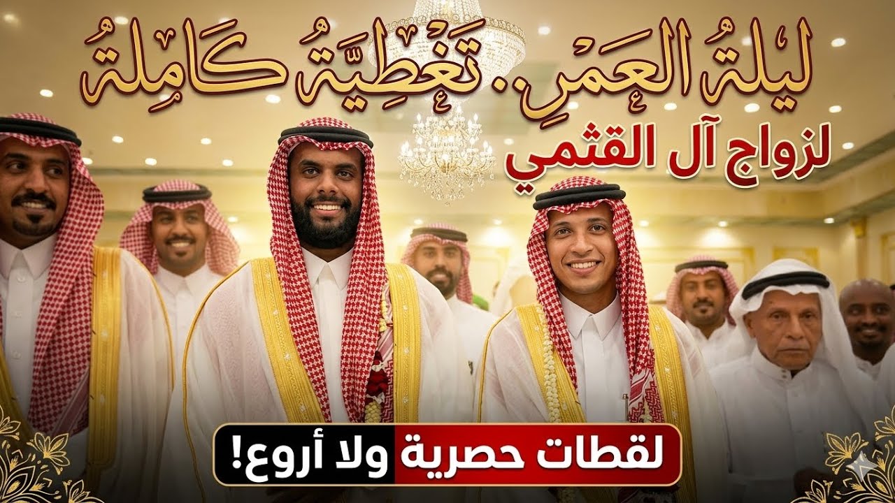 ليلة العمر.. تغطية كاملة لزواج آل القثمي (لقطات حصرية ولا أروع)