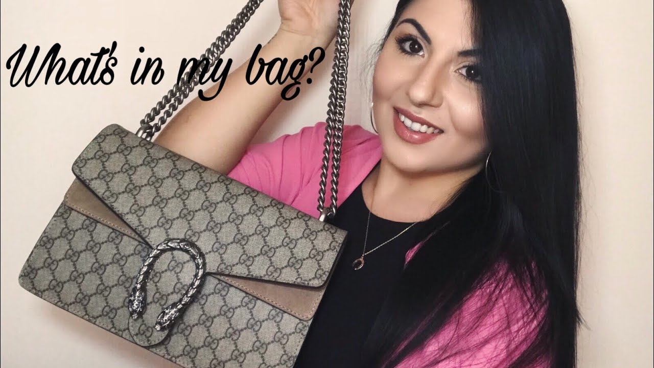 WHAT’S IN MY BAG? Cosa c’è nella mia borsa? Gucci Dionysus version! || Francesca Balsamo