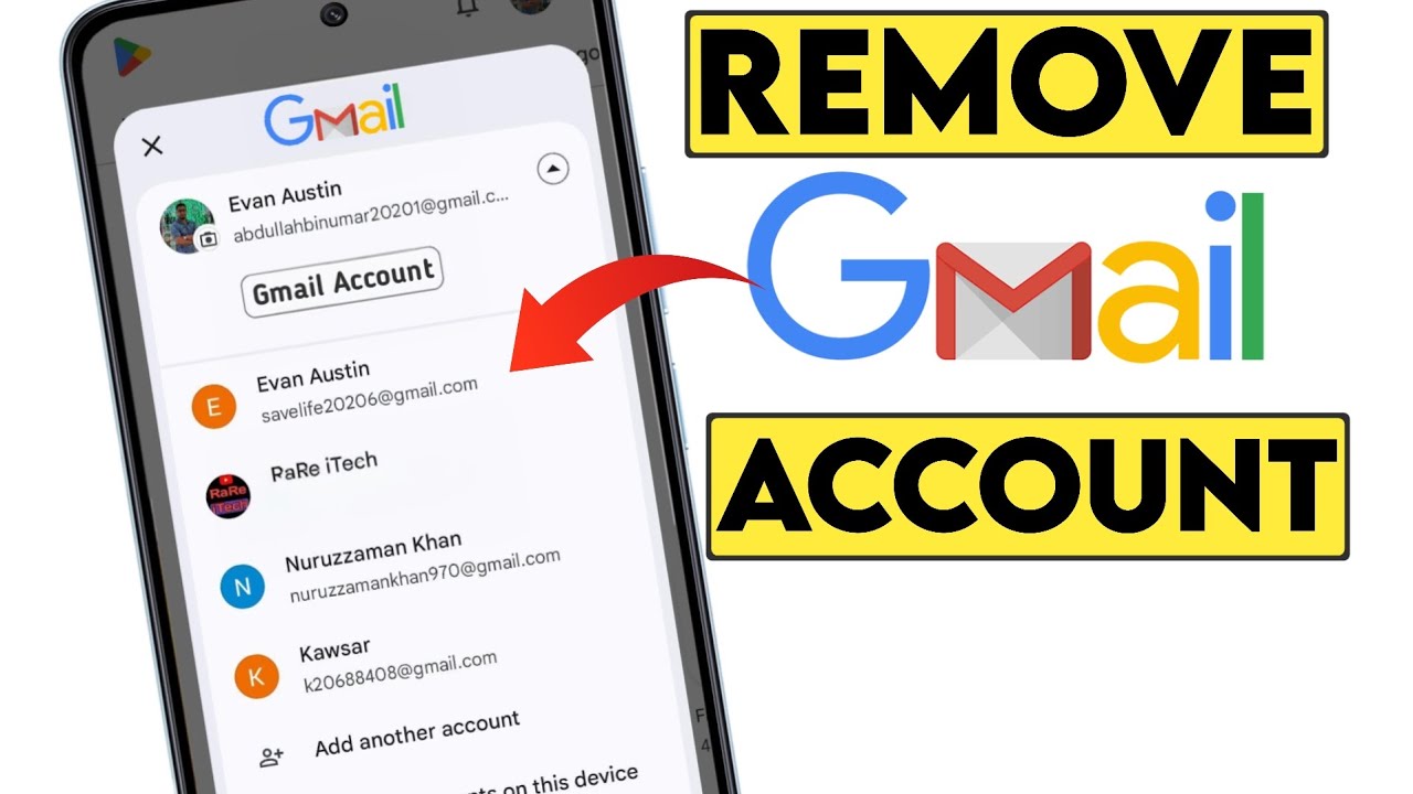 Как удалить аккаунт Gmail с телефона Android 2025 | Удалить аккаунт Google